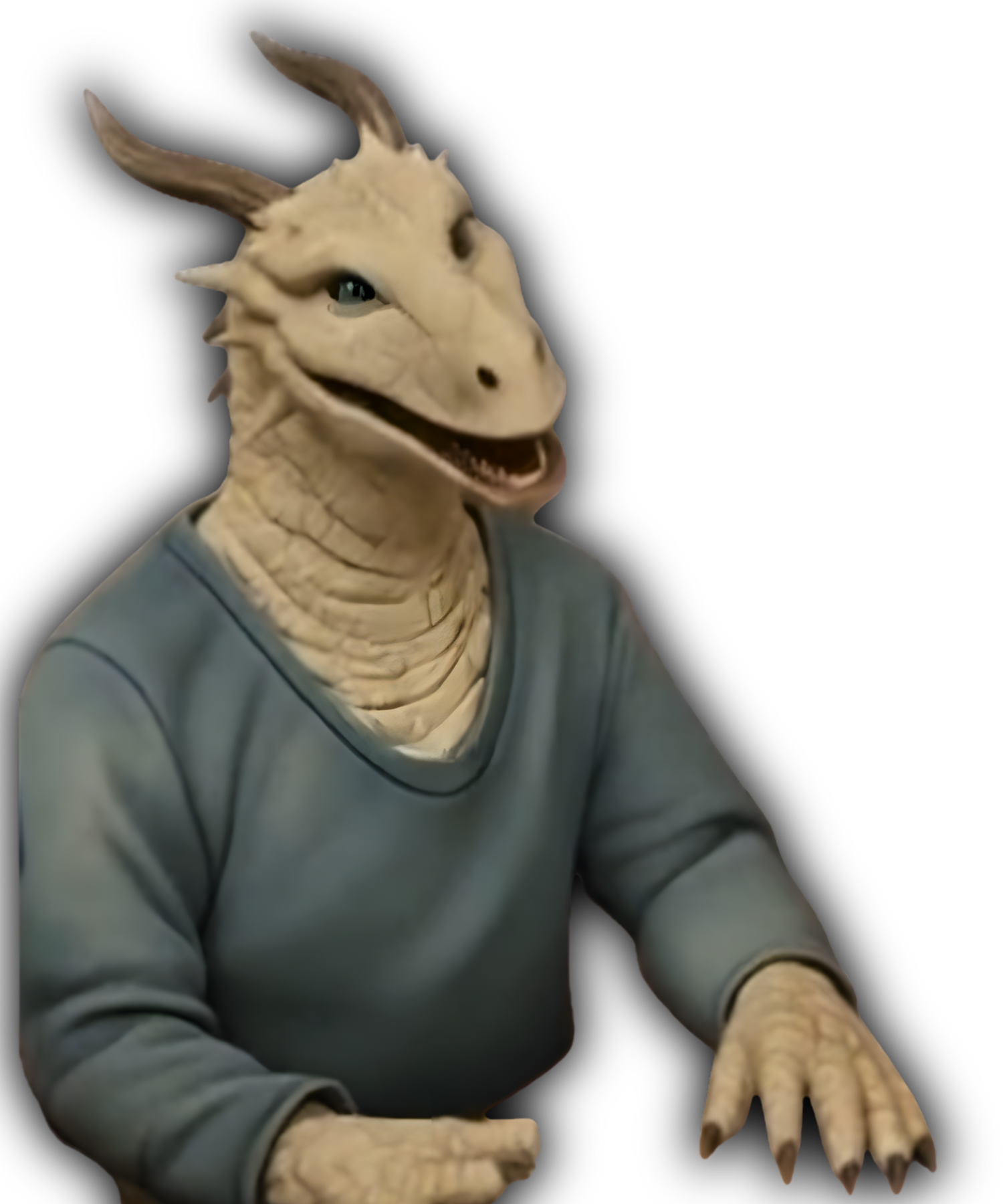 Purple dragon character